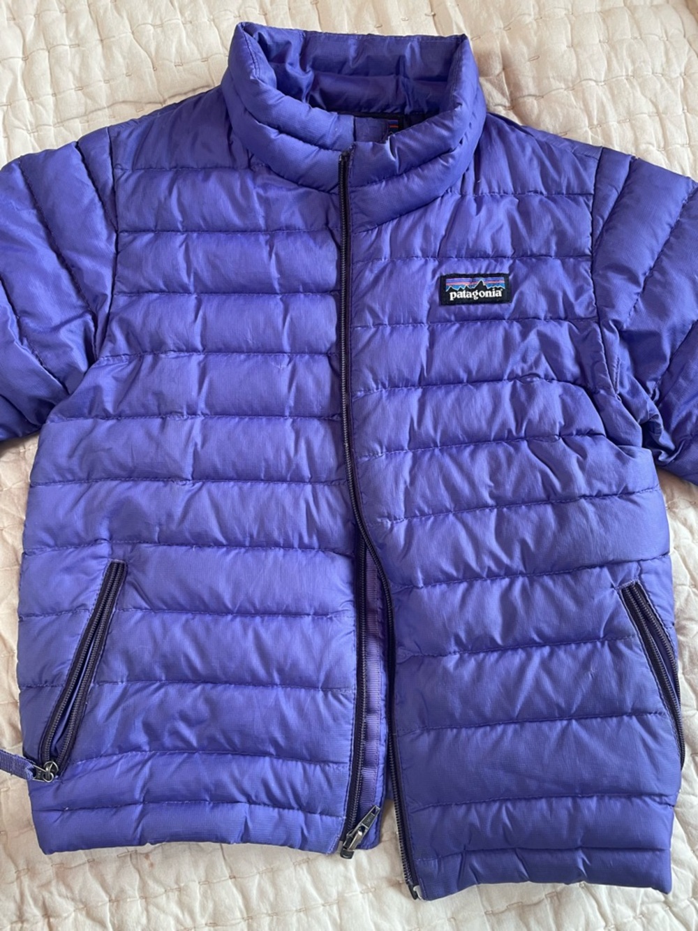 Patagonia Kids Purple Quilted Puffer Jacket
